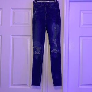 Sol dark blue ripped jeans in size 1/25